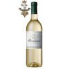 Rượu vang Trắng Baron Philippe de Rothschild Bordeaux White Với nồng độ nhẹ nhàng 12%, rượu hiện lên một hương vị hết sức ngọt ngào