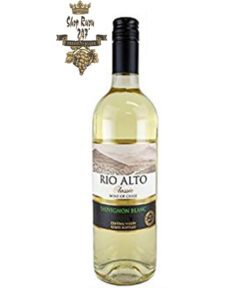 Rượu Vang Chile Rio Alto Sauvignon Blanc có mầu vàng trẻ trung. Mùi thơm của các loại trái cây tươi, cân bằng với độ axit sáng