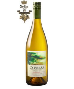 Vang Trắng Mỹ J.Lohr Cypress Vineyards Chardonnay có mầu vàng rơm đẹp mắt. Hương thơm của chanh, đào trắng, cam