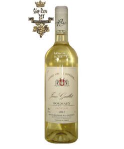 Rượu vang Pháp Jean Guillot Sauvignon Bordeaux có Vị nho kết hợp với dứa, lê, quýt,… và vị tannin, hương gỗ tự nhiên
