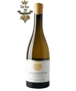 Rượu vang Pháp trắng M.Chapoutier Les Granits Saint Joseph White Với sự lên men 100% từ những trái nho thơm ngon chín mọng Marsanne