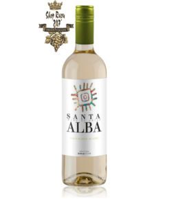 Rượu Vang Trắng Santa Alba Sauvignon Blanc có mầu vàng nhạt ánh xanh. Hương thơm nổi bật của cam quýt và táo xanh với một chút gợi ý