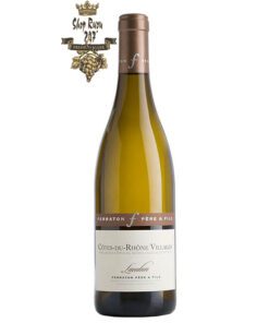 Rượu Vang Trắng Laudun Cotes du Rhone Villages Ferraton Pere & Fils có mầu vàng nhạt tươi sáng ánh xanh. Hương thơm