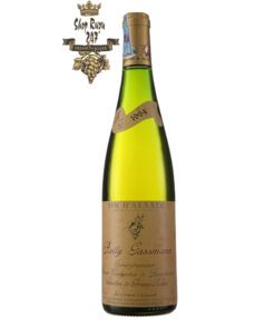 Rượu Vang Trắng Rolly Gassmann Gewürztraminer Oberer Weingarten de Rorschwihr có mầu vàng sáng rực rỡ. Hương thơm mãnh liệt