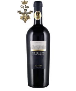 Rượu Vang Ý Đỏ FARNESE Edizione Cinque Autoctoni có màu đỏ rất sâu. Rất dai dẳng với các ghi chú của anh đào và nho đen