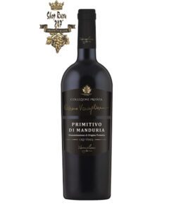 Rượu Vang Ý Privata Primitivo di Manduria là sự pha trộn hoàn hảo giữa yếu tố hiện đại tân thời và yếu tố cổ điển, gắn liền với những giá trị đi cùng thời gian vốn đã nổi tiếng từ lâu ở nước Ý