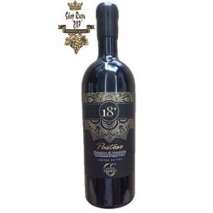 Hình Ảnh Chai Rượu Vang Ý 18+ Pastoso Primitivo Limited Edition (Ảnh bởi shopruou247.com)