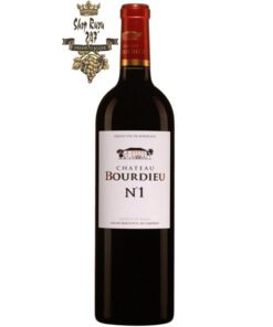 Rượu Vang Pháp Chateau Bourdieu No1 Merlot đến từ một trong những bất động sản lâu đời nhất ở Blaye, loại rượu êm ái