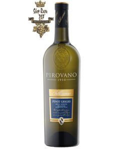 Vang Ý Trắng Pirovano Pinot Grigio là sản phẩm của nhà sản xuất Pirovano. Amadio Pirovano mở quán rượu “Da Pirovano