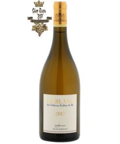 Rượu Vang Pháp Trắng Chateau Rollan De By Blanc được làm từ 100% giống nho Sauvignon Blanc được thu hoạch từ vùng Bordeaux
