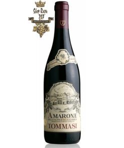 Rượu Vang Ý AMARONE VALPOLICELLA Blend có màu đỏ ruby ​​rất đậm, trên mũi chúng để lộ mùi hương mãnh liệt và sạch sẽ