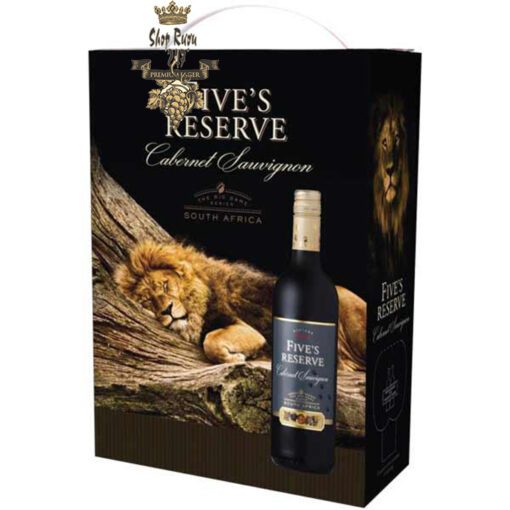 Rượu Vang Bịch Fives Reserve Cabernet Sauvignon South Africa 3L