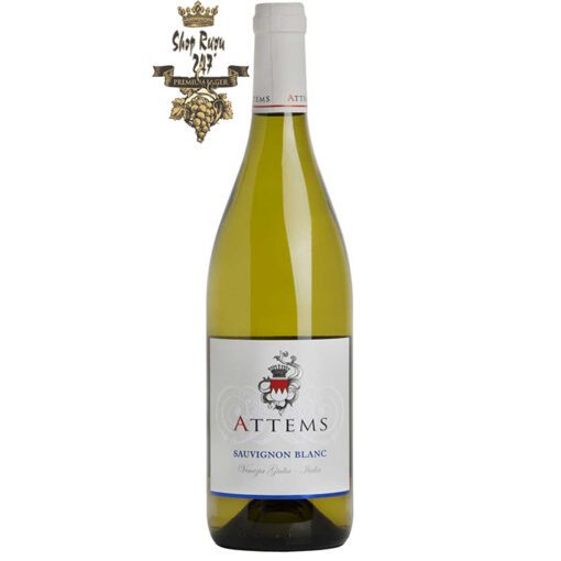 Rượu Vang Attems Sauvignon Blanc có màu vàng vàng lấp lánh với những điểm nổi bật của màu xanh lá cây tinh tế. Ấn tượng đầu tiên về hương thơm