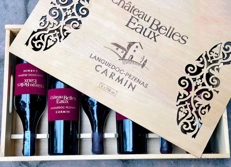 Rượu Vang Carmin Chateau Belles Eaux là sản phẩm của gia đình Château Belles Eaux, là một bất động sản rộng 78 ha