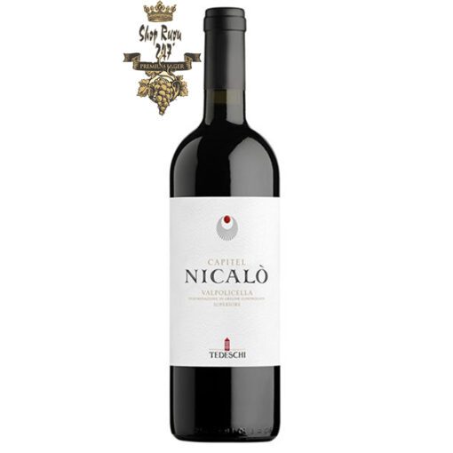 Vang Ý Capitel Nicalò Valpolicella Superiore DOC 2018 là một loại rượu vang đỏ hấp dẫn của Ý từ Veneto, được sản xuất theo kỹ thuật