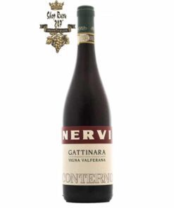 Rượu Vang Conterno Nervi Gattinara Vigna Valferana có màu đỏ ruby ​​với phản chiếu màu hồng ngọc. Rượu thể hiện các nốt hương balsamic