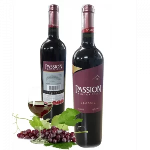 Chai rượu vang passion wine of Chile