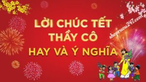 Chúc thầy cô năm mới với lời chúc ý nghĩa