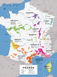Tìm hiểu bản đồ rượu vang nước Pháp